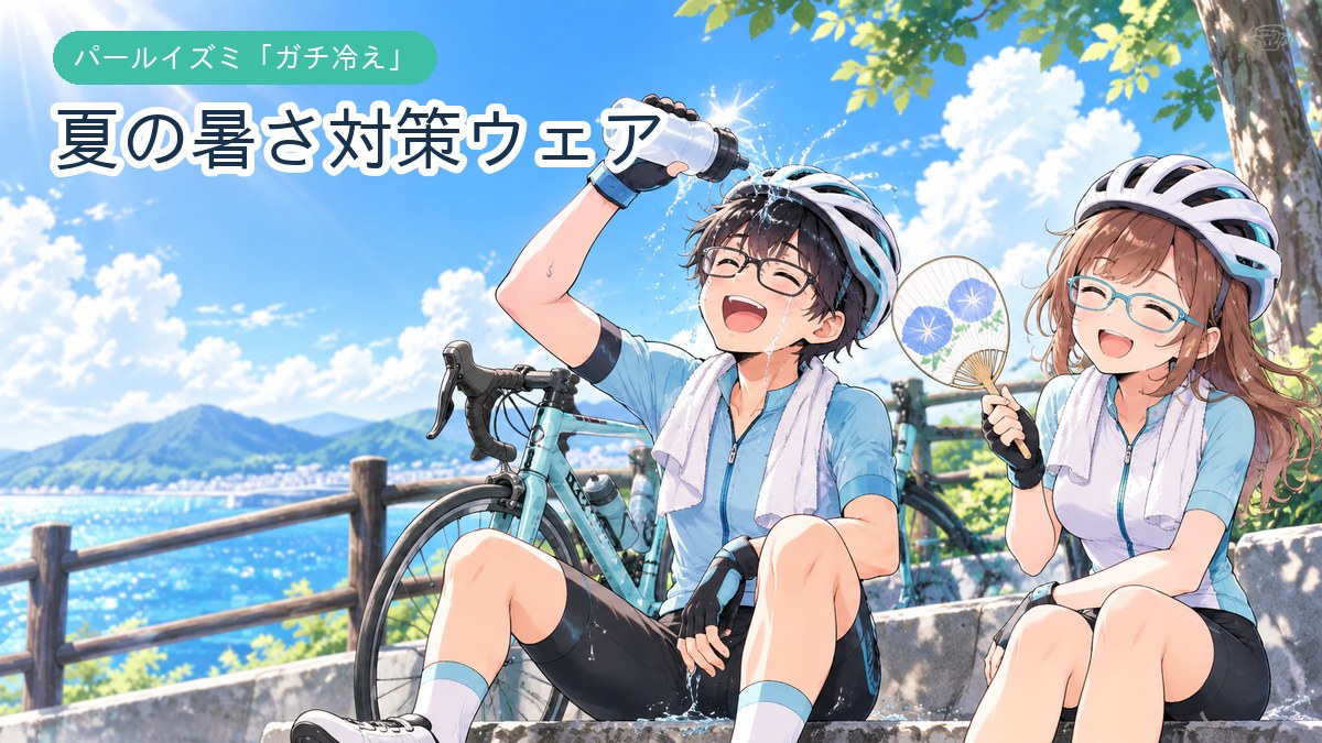 パールイズミのガチ冷えウェアを紹介する夏の暑さ対策アイキャッチ